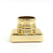 Classic Zinc Alloy Gold Rectangle Shape Metal Zamac Parfum Bottle Cap