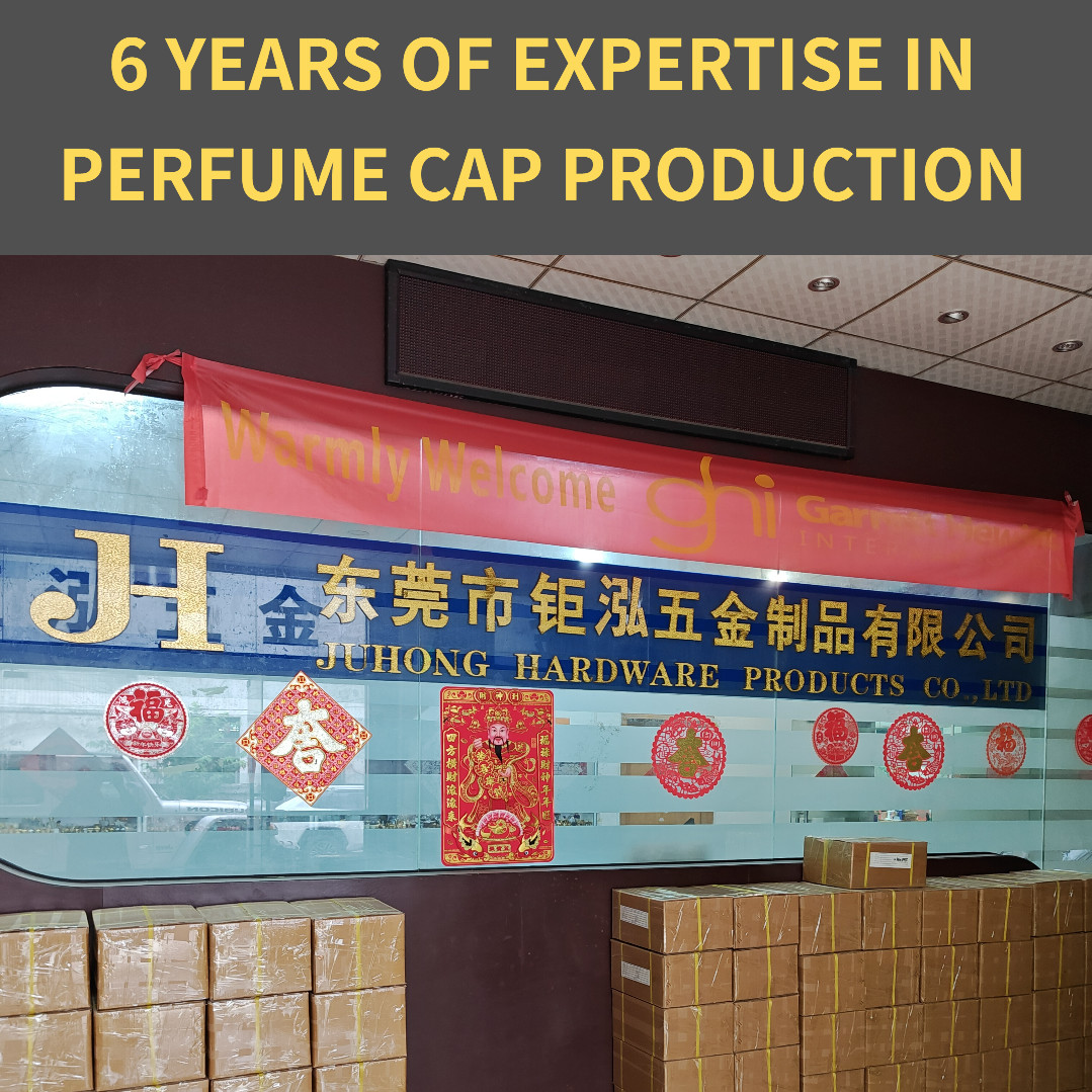 Blog perusahaan terbaru tentang Wanzai Juhong Hardware: Membangun Pangkalan Produksi Cap Parfum Alloy Zinc Profesional