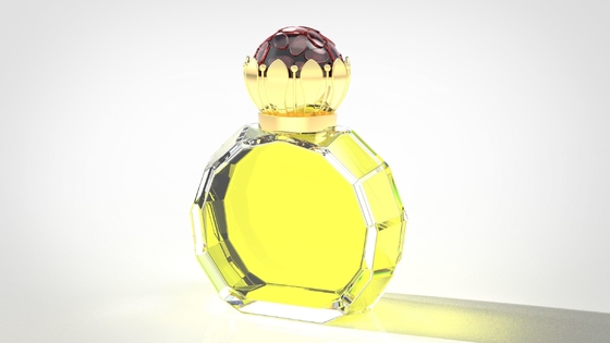 Tutup Parfum Zamak Kustom Warna Emas Shinny Sederhana Dengan Logo Engrave