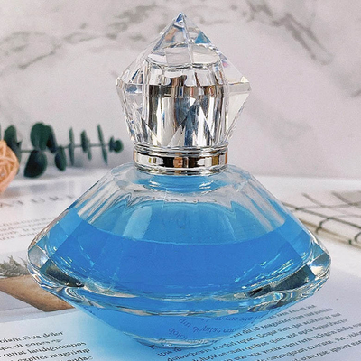 Grosir Botol Parfum Kaca Bermutu Tinggi 75ml Berbentuk Kristal Putih Botol Parfum Kaca Transparan Dapat Dilengkapi W