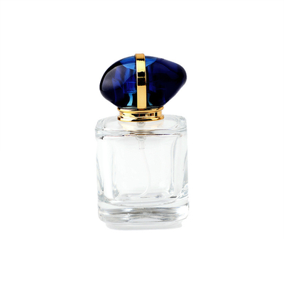 Botol Kaca Parfum Kreatif Dengan Tutup Batu Biru