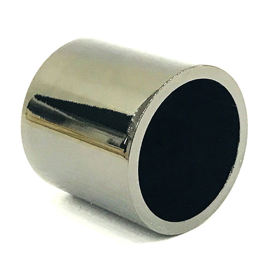 Classic Zinc Alloy Black Cylinder Shape Metal Zamac Parfum Bottle Cap