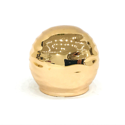 Classic Zinc Alloy Gold Ball Shape Metal Zamac Parfum Bottle Cap