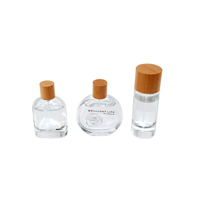 Tutup Botol Parfum Jenis Silinder Kayu Solid Alami Dengan botol