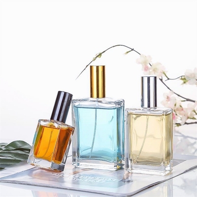 10ml 15ml Botol Semprot Minyak Parfum Persegi Datar Bahan Kaca Mewah