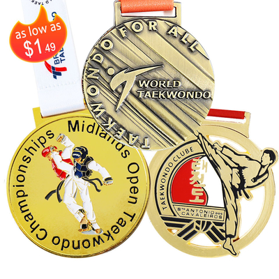 Beli Marathon Running Custom Metal Sport Medal Zinc Alloy 3D Gold Award online manufacture
