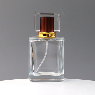 Beli Spot Square Kaca Transparan Botol Parfum Penutup Akrilik Semprot Tekan Perjalanan Terpisah Botol Kosmetik Botol Sampel online manufacture