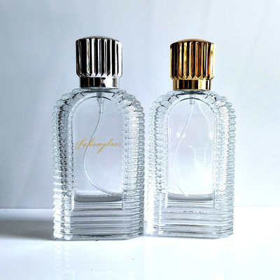 Beli Botol Parfum Kaca Berbentuk Ukir 60ml Bermutu Tinggi Dengan Dasar Tebal Terbuat Dari Bahan Kristal Putih online manufacture