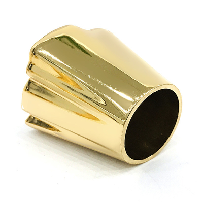 Beli Custom Flower Type Light Gold Color Zamak Tutup Botol Parfum Aluminium online manufacture