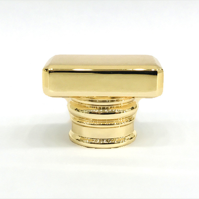 Beli Classic Zinc Alloy Gold Rectangle Shape Metal Zamac Parfum Bottle Cap online manufacture