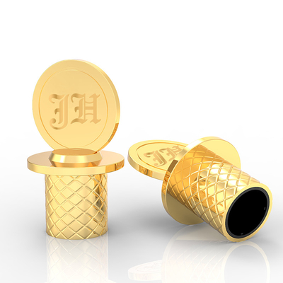 Beli Disesuaikan Zamac Perfume Cap Diterima OEM / ODM Logo 10000pcs 58.5g online manufacture