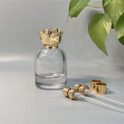 Beli Gold Rose Zamak Perfume Cap dan Custom cap botol untuk kemasan parfum mewah online manufacture