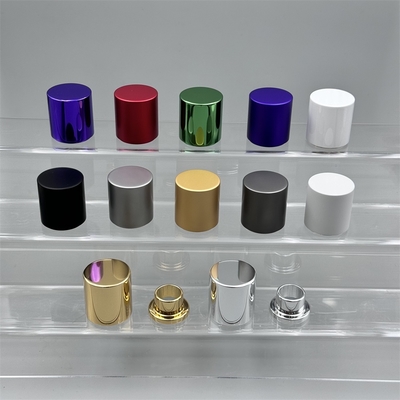 Beli High End Silinder Bentuk Aluminium Metal Perfume Caps Untuk Standar Fee 15 Botol Necks online manufacture