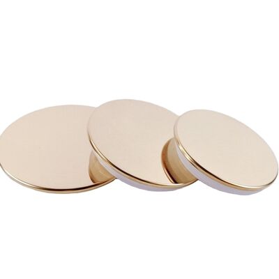 Beli Factory High End Zamac Candle Jar with Metal Candle Lid Gold Zinc Alloy Metal Lids  Bottle Caps & Closures for Candles online manufacture