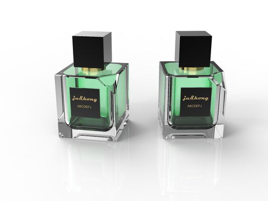 Beli Tutup parfum persegi paduan seng hitam Tutup magnet persegi pembuatan online