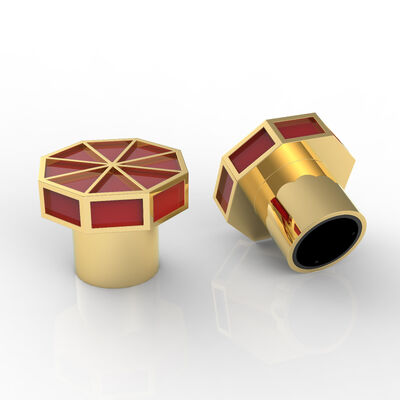 Beli Luxury Crystal T Bentuk Zamak Perfume Caps Seng Alloy Kaca Perfume Botol Caps pembuatan online