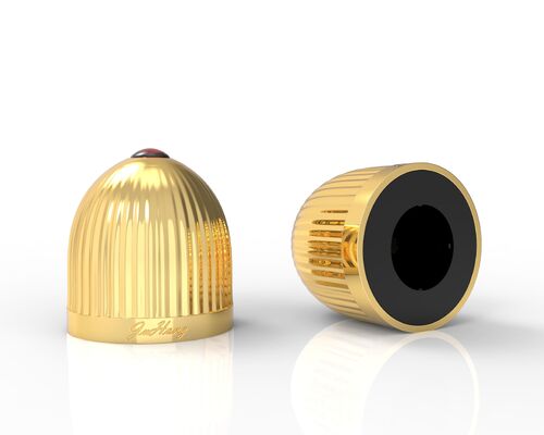 Beli Luxury Crystal Gold Zamac Perfume Cap Zinc Alloy Zamak Perfume Cap Metal Cap untuk botol kaca parfum kosmetik mewah pembuatan online