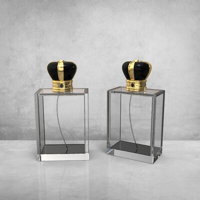Beli Desain Baru Mahkota Emas berbentuk Luxury Zamak Perfume Caps For Fea 15 Botol Kaca Parfum pembuatan online