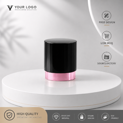 Beli Dua warna Gloss Hitam Pink Zinc Alloy Cylinder Perfume Cap Custom Round Metal Perfume Bottle Lid Untuk Kosmetik Mewah Kaca Perfume Bottle pembuatan online