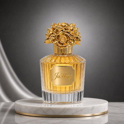 membeli 3D Rose Flower Zamac Perfume Cap. pembuatan online