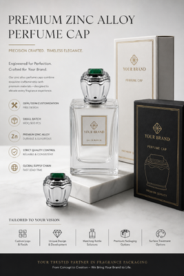 Beli Tutup Botol Parfum Zinc Alloy Gelombang Mewah Bertatahkan Batu Zamrud Logo Kustom Zamac Penutup Botol Parfum Logam Berlapis Listrik Magnetik pembuatan online
