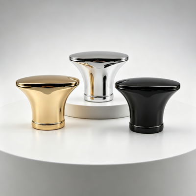 membeli Perfume Cap Bentuk Lonceng Flared Zinc Alloy Perfume Cap Rounded Dome Top Single Decor Ring Base Zamac Perfume Bottle Lid Multi-Color Mirror Electroplating Custom Logo OEM ODM pembuatan online