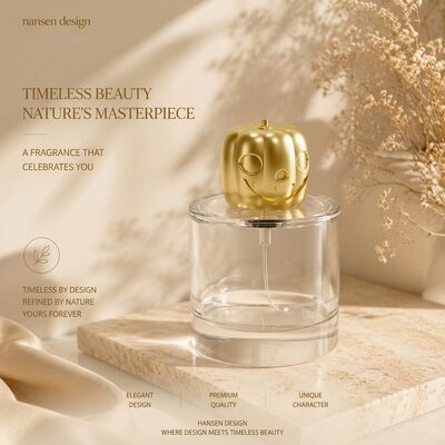 membeli Novelty Halloween Kempek Gaya Zamac Parfum Cap 3D Jack-o'-lantern Smiley Wajah Embossed FEA15 Mulut Seng Alloy Parfum Cover Emas Electroplating Custom Logo Sumber Pabrik pembuatan online