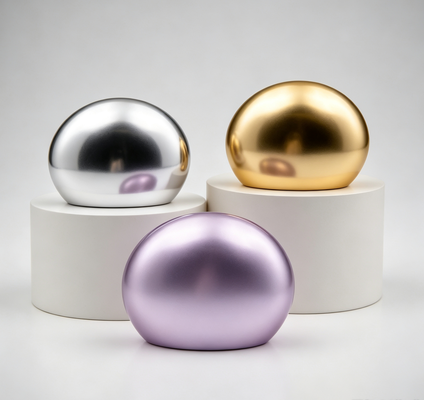 membeli Luxury FEA15 Perfume Bottle Cap Zinc Alloy Egg-Shape Round Dome Smooth Curved Matte Metallic Perfume Lid Custom For Fragrance Bottle Zamac Perfume Cap pembuatan online