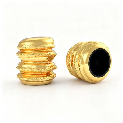 membeli FEA15 Zinc Alloy Macaron Tutup Parfum Bertekstur Berlapis Gelombang Zamac Penutup Botol Parfum Kustom Elektroplating Untuk Botol Kaca Parfum Tutup Parfum Zamac Tutup Parfume pembuatan online