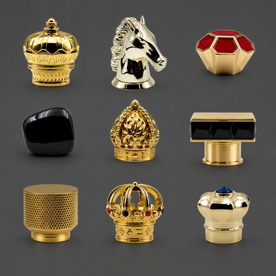 membeli Zinc Alloy Fragrance Cap FEA15 Zinc Alloy Animal Floral Carved Perfume Bottle Lid Custom Logo Magnetic Perfume Bottle Cap Zinc Alloy Lid pembuatan online