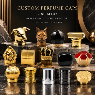 membeli Topeng Parfum Zamac High-end Luxury Zinc Alloy Fragrance Lid Custom Logo Cap dengan Pompa Cap Parfum Magnetik pembuatan online