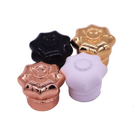 Beli Desain Unik Kristal Zinc Alloy Cover Parfum, Flower Shape Metal Crown Cover online manufacture
