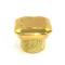 Classic Hot Sale Zinc Alloy Gold Rectangle Shape Metal Zamac Parfum Bottle Cap