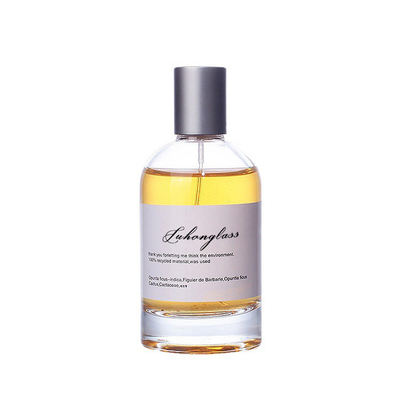 Botol Parfum 30 Ml 50 Ml 100 Ml Bulat Kaca Semprot Botol Parfum Wanita Mewah Botol Parfum Kosong dengan tutup Perak