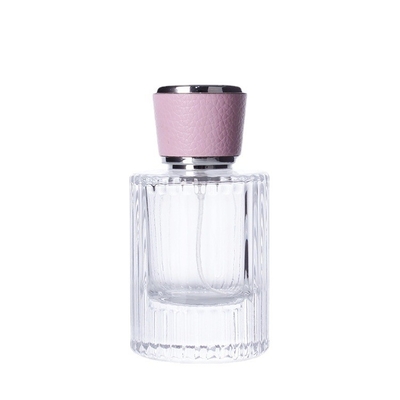 Baru 50Ml Garis Vertikal Botol Parfum Bayonet Semprot Parfum Sub-Paket Botol dengan Tutup Botol Parfum Senior