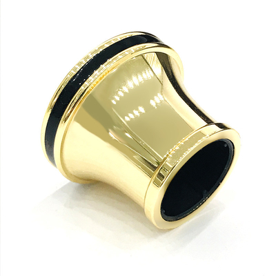 Warna Emas Klasik Dengan Tutup Botol Parfum Aluminium Zamak Warna Hitam