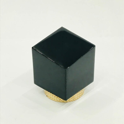 Creative Zinc Alloy Black Color Metal Zamac Parfum Bottle Cap