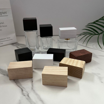 Tutup Botol Parfum Jenis Persegi Panjang Kayu Solid Alami