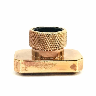 Bentuk Persegi Panjang Tutup botol parfum Antique Finish Metal zamak