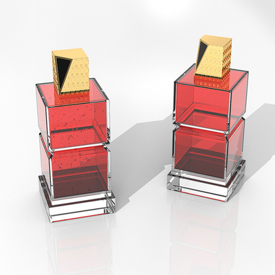 Unik persegi panjang Zamac Perfume Cap Untuk Bottle Cap Dengan Desain Disesuaikan
