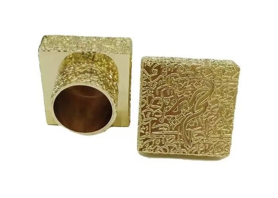 High-End Die Casting Zamak Perfume Caps Bentuk persegi Penutup Parfum