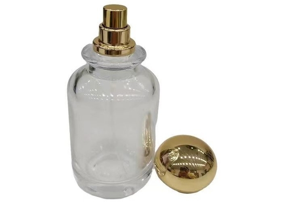 Customized Round Gold Zamak Perfume Lid Gaya sederhana Zinc Alloy Perfume Cap