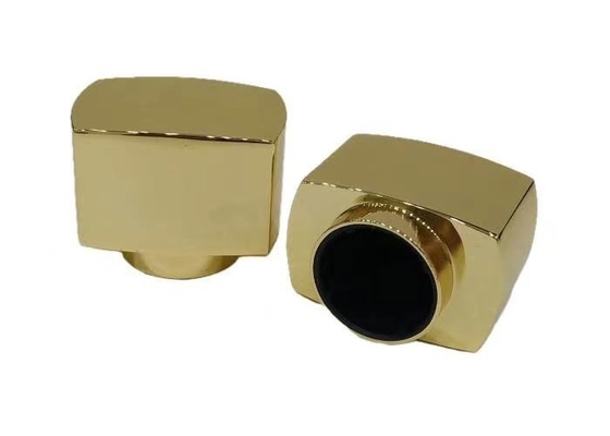 Zinc Alloy Bentuk persegi panjang tutup botol parfum untuk botol kaca parfum 50ml