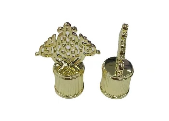 Produk High-End Perfume Bottle Lid Metal Caps Desain Zinc Alloy Perfume Lids