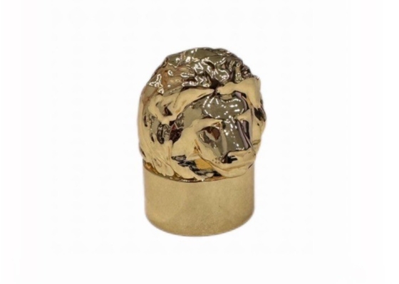 Hot Sale Lion Shape Zamak Perfume Tutup Botol Special Zinc Alloy Perfume Lid