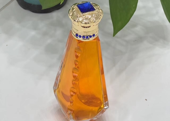 Customized Blue Diamond Zamak Perfume Caps Luxury Metal Perfume Bottle Lids