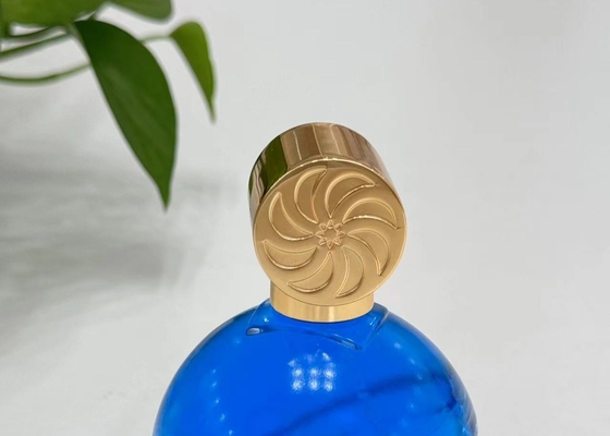 Zamak Bentuk Metal Perfume Cap Zinc Alloy Glass Perfume Bottle Tops