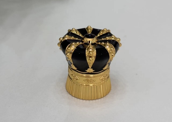 Kap Botol Parfum Alloy Seng Bentuk Heksagonal untuk Warna dan Logo yang Disesuaikan