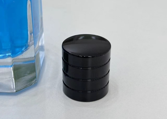 Topeng Botol Parfum Hitam Zinc-Alloy Premium Untuk Kemasan Berkelanjutan