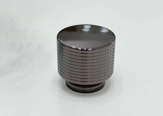 Zinc Alloy Die-Casting Metal Perfume Cap Untuk Presentasi Aroma Elegan